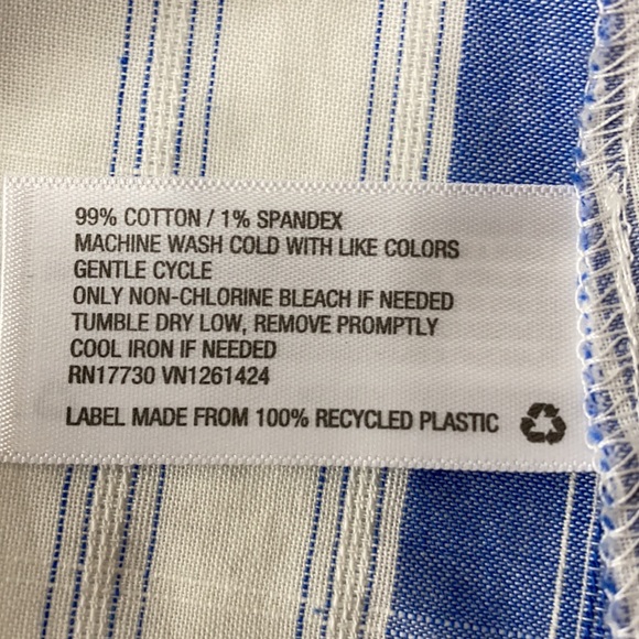 Universal Thread Halter blue striped casual top - Picture 4 of 7